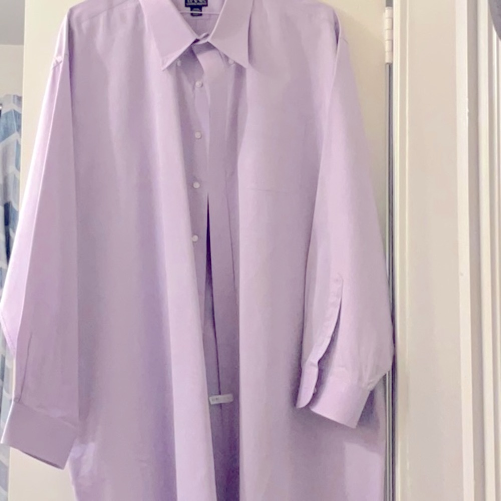 Jos A. Bank Purple Button Down, size 20-36 - Picture 4 of 4